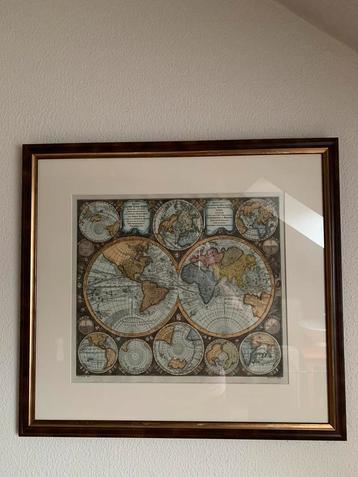 Kaart van de wereld, 1744 georg matthäus seutter beschikbaar voor biedingen