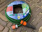 Tuinslang groen 15 meter met spuitpistool + aansluitingen, Ophalen of Verzenden, Nieuw, Tuinslang