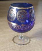 kelkvaas Chaliss blue round glass, volgnr 13, Ophalen of Verzenden