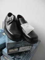 FLUCHOS herenschoen - Leer. Maat 44, 46. Zwart met gesp., Kleding | Heren, Schoenen, Ophalen of Verzenden, Nieuw, Zwart