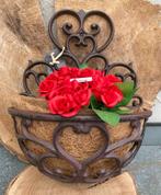 GIETIJZEREN MUURHANGER KLASSIEK met ornament NIEUW, Tuin en Terras, Tuinwanddecoratie, -, -, Nieuw, Ophalen of Verzenden