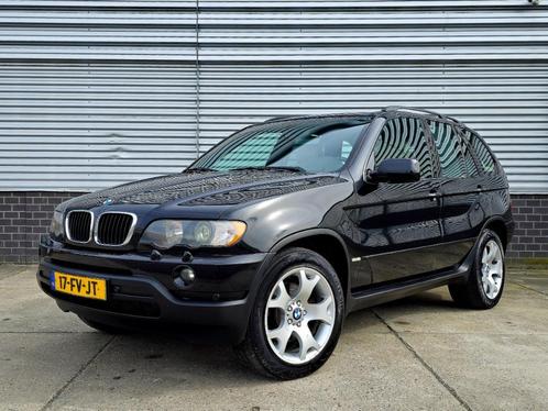 BMW X5 3.0 I AUT 2000 Zwart - Nieuwe APK - NAP, Auto's, BMW, Particulier, X5, 4x4, ABS, Achteruitrijcamera, Adaptive Cruise Control