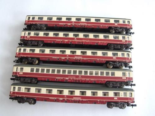 5x IC wagons flmnn, Hobby en Vrije tijd, Modeltreinen | N-Spoor, Gebruikt, Wagon, Gelijkstroom, Fleischmann, Analoog, Verzenden