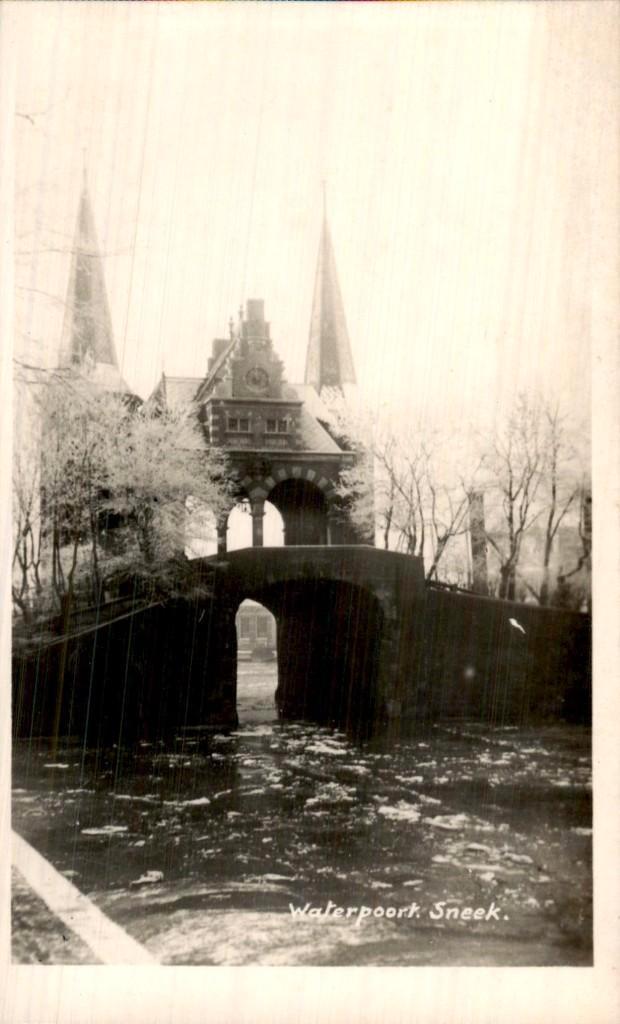 Waterpark Sneek, Verzamelen, Ansichtkaarten | Nederland, Gelopen, Friesland, Voor 1920, Ophalen of Verzenden