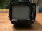 Jaren '70 Draagbare Tele Star 4004 Mini TV in het zwart., Audio, Tv en Foto, Vintage Televisies, Ophalen of Verzenden