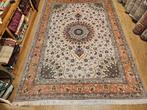 Vintage handgeknoopt perzisch tapijt tabriz 60raj 355x250, Huis en Inrichting, Stoffering | Tapijten en Kleden, Info@SlatsAntiek.nl