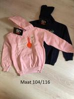 Trui / hoodie set van 2 stuks 1 blauw-1 roze maat 104/116, Kinderen en Baby's, Kinderkleding | Maat 104, Ophalen of Verzenden