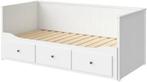 Ikea Hemnes bedbank, Huis en Inrichting, Slaapkamer | Bedden, Ophalen, Gebruikt, Eenpersoons, Wit