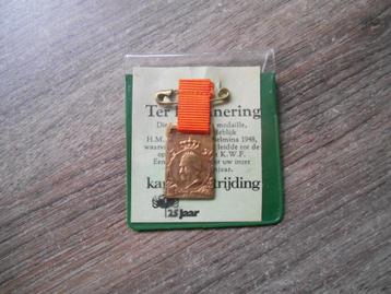 Wilhelmina medaille 25 jaar kankerbestrijding beschikbaar voor biedingen