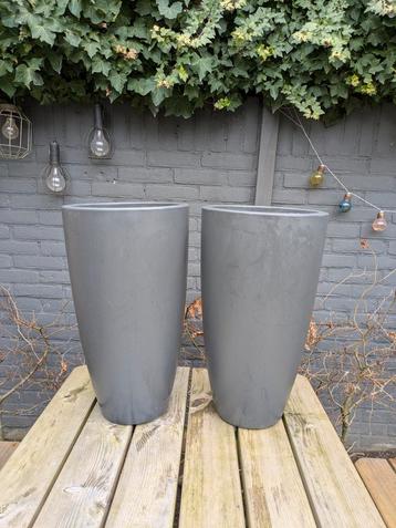 2 stuks ELHO bloempotten,antraciet  beschikbaar voor biedingen