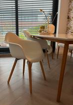 4x Kave Home eetkamerstoel Kevya, Ophalen, Kunststof, Wit, Zo goed als nieuw