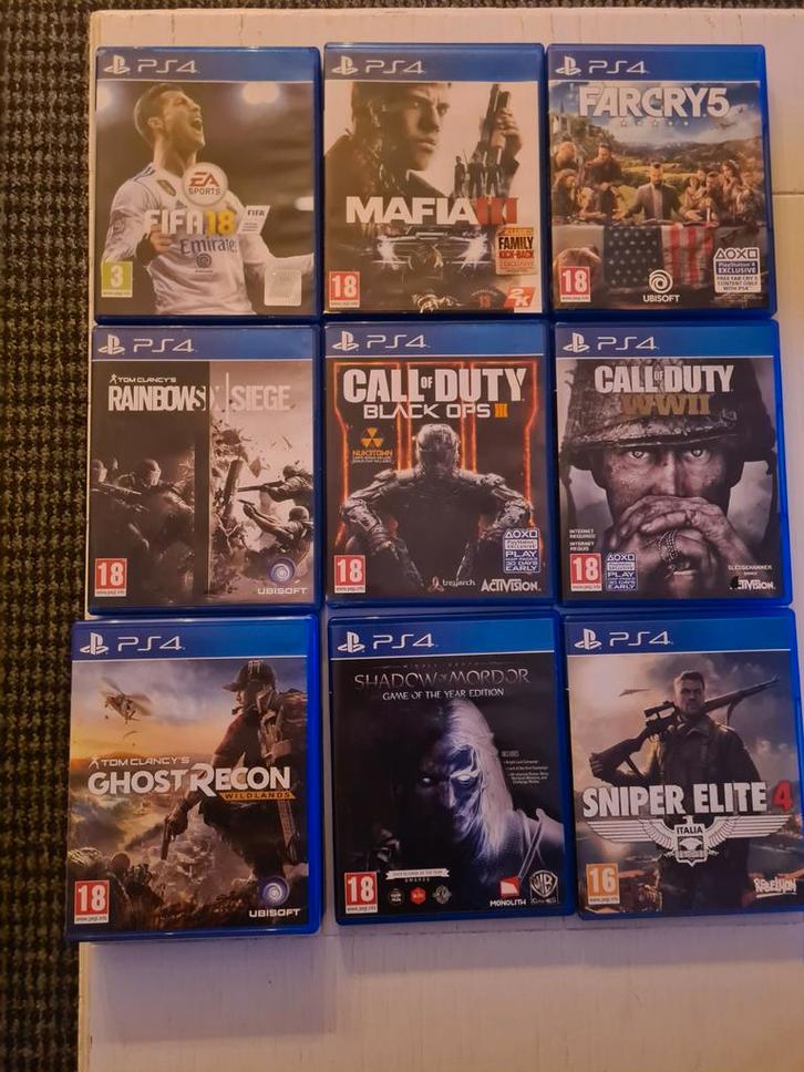 PS4 Games - Werken ook op PS5!, Spelcomputers en Games, Games | Overige, Zo goed als nieuw, Shooter, 1 speler, Vanaf 18 jaar, Ophalen of Verzenden