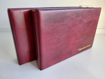 2 lege cigarette card albums met 50 10-vaks bladen gebruikt  beschikbaar voor biedingen