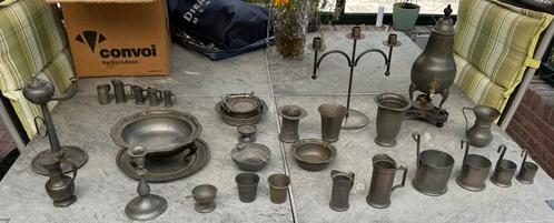 Antieke Tin Collectie, Antiek en Kunst, Antiek | Tin, Ophalen of Verzenden