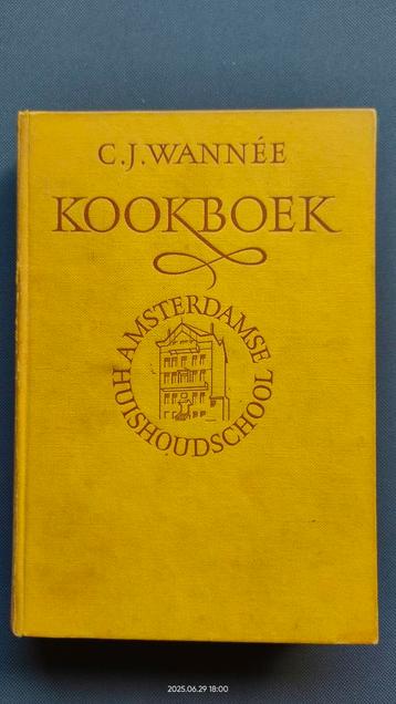 Kookboek Amsterdamse Huishoudschool C.J. Wannée beschikbaar voor biedingen