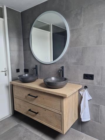 Badmeubel eikenhout op maat - LANDELIJK ROBUUST beschikbaar voor biedingen