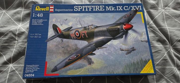 1/48 Revell Supermarine Spitfire Mk.IXc/XVI Bouwfoos, Hobby en Vrije tijd, Modelbouw | Vliegtuigen en Helikopters, Zo goed als nieuw