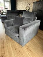Fatauil velvet grey, Ophalen, Zo goed als nieuw, Eenpersoons, Minder dan 150 cm