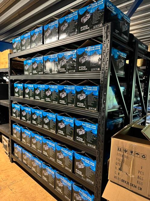 Grootvaks palletstelling (black on black), Huis en Inrichting, Kasten | Stellingkasten, Gebruikt, Ophalen