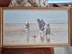 Aquarel jozef israels kopie kinderen der zee scheveningen, Antiek en Kunst, Kunst | Schilderijen | Klassiek, Ophalen of Verzenden