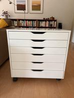 Ikea Ladenkastje Wit op Wieltjes - ZGAN, Huis en Inrichting, Kasten | Ladekasten, Ophalen, Kunststof, 50 tot 100 cm, Zo goed als nieuw