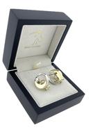 14 Karaat Gouden Oorstekers 0.06 ct Diamant 'Slapende Zwaan', -, -, Ophalen of Verzenden, Zo goed als nieuw