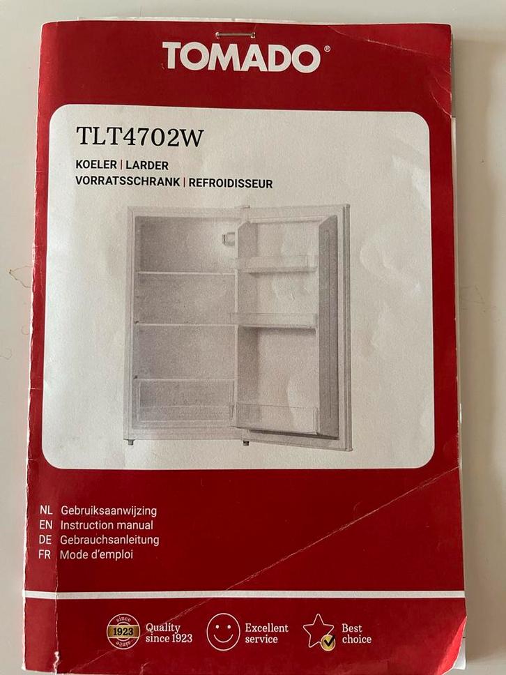 Tomado TLT4702W Tafelmodel Koelkast - 94L, Witgoed en Apparatuur, Koelkasten en IJskasten, Gebruikt, Zonder vriesvak, 75 tot 100 liter