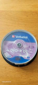 DVD+R DL Verbatim schijven 8X, Computers en Software, Beschrijfbare discs, Dvd, Ophalen of Verzenden, Zo goed als nieuw