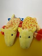 3507 hema handpop giraf giraffe geel 2x, Kinderen en Baby's, Speelgoed | Knuffels en Pluche, Ophalen of Verzenden, Zo goed als nieuw