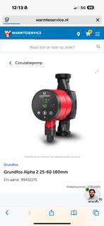 Grundfos Alpha2 25-60 circulatiepomp 180 mm nieuw, Doe-het-zelf en Verbouw, Minder dan 30 cm, Overige typen, Minder dan 60 cm