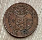 2 1/2 cent Nederlands Indië 1857, Verzenden, Koning Willem III, Overige waardes, Losse munt