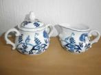 Roomstelletje merk Blue Danube met zwiebelmuster motief, Antiek en Kunst, Antiek | Servies los, Ophalen of Verzenden