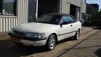 Saab 900 Cabrio 2.0 S (bj 1995), Auto's, Voorwielaandrijving, Zwart, Cabriolet, 4 stoelen