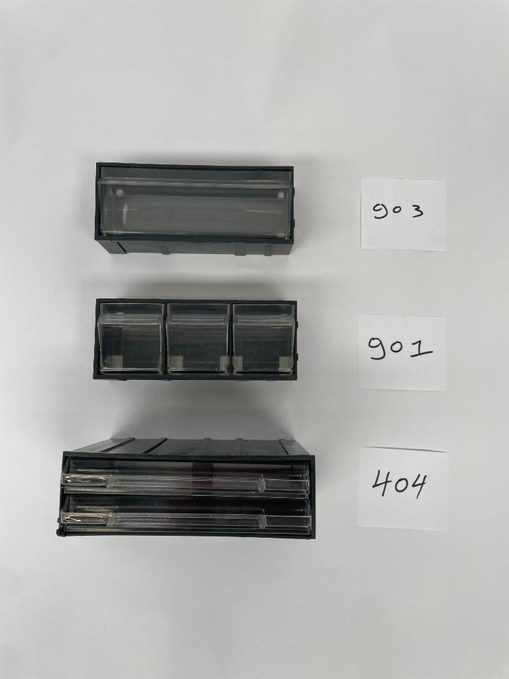 Restpartij sorteerbakjes – Ruim 400 stuks - Nieuw, Huis en Inrichting, Overige Huis en Inrichting, Nieuw, Ophalen