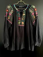 ANTIK BATIK super leuke boho top hele goede staat L zwart, Ophalen of Verzenden, Zo goed als nieuw