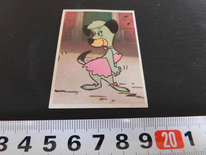 sticker strip #12 hond vrouw roze jurk, Verzamelen, Stickers, Zo goed als nieuw, Ophalen