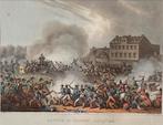 Oude prent uit 1815 - NAPOLEON BONAPARTE - Slag bij Leipzig, Ophalen of Verzenden