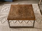 Industriele salon tafel - vierkant -, Huis en Inrichting, Tafels | Salontafels, Ophalen, 50 tot 100 cm, Zo goed als nieuw, Minder dan 50 cm
