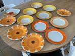 Ontbijtborden mediterrane stijl 13 stuks, Ophalen, Zo goed als nieuw, Bord(en), Overige stijlen