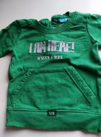 Lief! Lief Groen Truitje Trui Shirt Shirtje Sweater maat 74, Ophalen of Verzenden, Jongetje of Meisje, Zo goed als nieuw, Truitje of Vestje