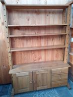 Eiken kast met laden, planken en deurtjes, Huis en Inrichting, Kasten | Buffetkasten, Ophalen, Eikenhout, Zo goed als nieuw, 150 tot 200 cm