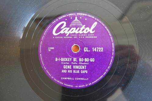 Gene Vincent B-I-Bickey Bi, Bo-Bo-Go Jukebox 78 toeren 78rpm, Cd's en Dvd's, Vinyl | Rock, Gebruikt, Rock-'n-Roll, 10 inch, Ophalen of Verzenden