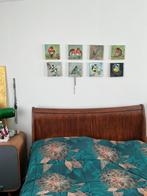 Vogeltjes  ~ kleintjes schilder kunst ~ atelier, Ophalen of Verzenden, Nieuw, Minder dan 50 cm, Schilderij