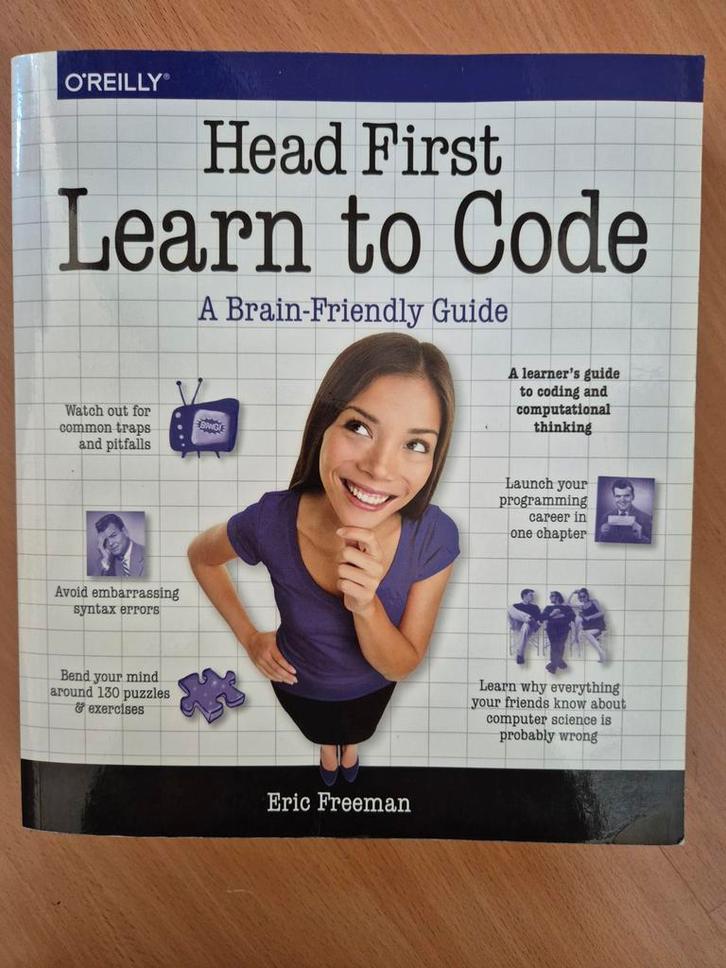 Head First Learn to Code - Programmeerboek, Boeken, Informatica en Computer, Zo goed als nieuw, Programmeertaal of Theorie, Ophalen of Verzenden