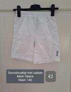 Tennisbroek met zakken Reece maat 140, Reece, Gebruikt, Ophalen of Verzenden, Sport- of Zwemkleding