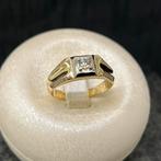 14 karaats gouden ring heren prachtig massief model, Sieraden, Tassen en Uiterlijk, 20 of groter, Heer, Ophalen of Verzenden, Zo goed als nieuw