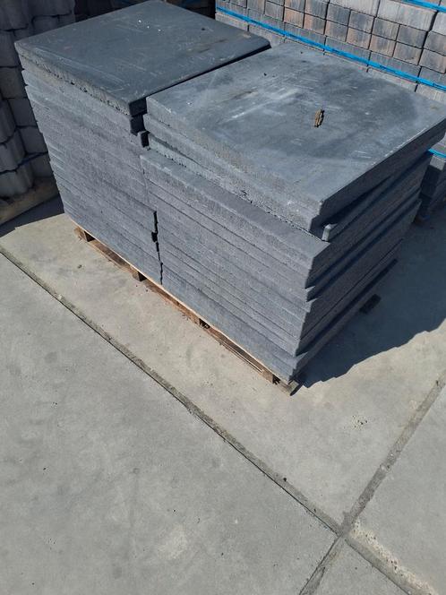 Terrastegels 60x60x3cm - zwart/grijs - €15,00 per m²!, Tuin en Terras, Tegels en Klinkers, Zo goed als nieuw, Terrastegels, Beton