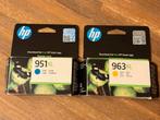 HP Cartridges blauw 951 xl & geel 963xl- Nieuw!, Computers en Software, Printerbenodigdheden, Ophalen, Nieuw, Cartridge