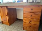 Grenen bureau, Huis en Inrichting, Bureaus, Ophalen, Gebruikt