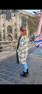 Jas dames Eksept groen / zwart / wit geblokt, Kleding | Dames, Jassen | Winter, Ophalen of Verzenden, Eksept, Maat 36 (S), Gedragen